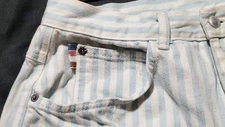 Vtg PS Gitano Blue White Striped Jeans 80s 90’s Proportionately Sized 12 Short 