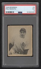 PHIL RIZZUTO ROOKIE 1948 Bowman #8 PSA 3