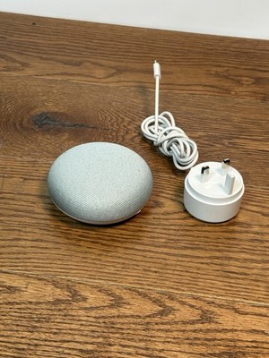 Google Home Mini 1. Gen Smart Speaker - Kreide - voll funktionsfähig