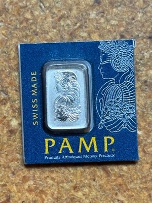 1g .9995 PLATINUM BAR bullion investment VERISCAN PAMP Swiss