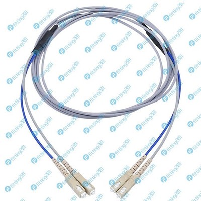 Armored Cable Fiber Patch Cord SC to SC UPC Pigtail Multi-Mode Cables Duplex 3M 