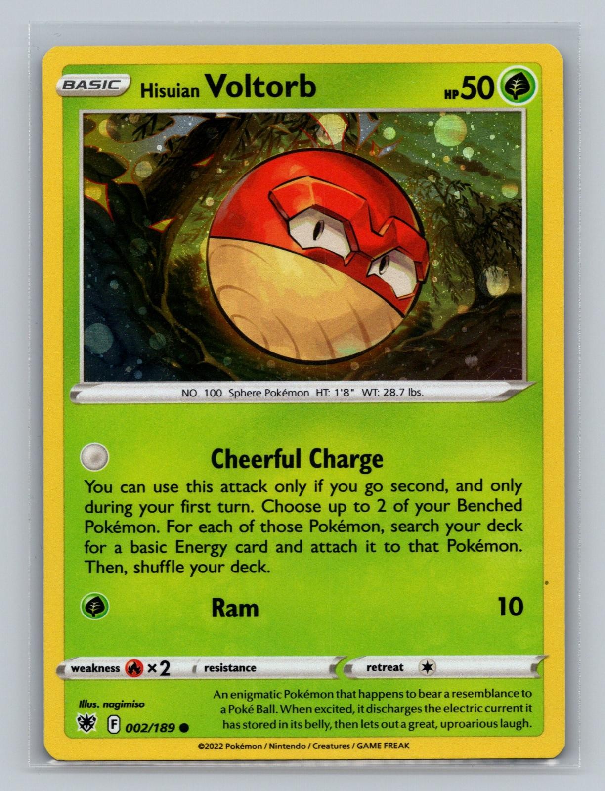 Hisuian Voltorb (Cosmos Holo) 2/189 Holo Promo Deck Exclusives Pokemon NM