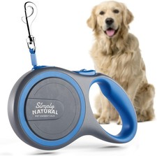 Retractable Dog Lead 3m - No-Tangle, Soft Grip - For Small/Med Dogs up to 15kg