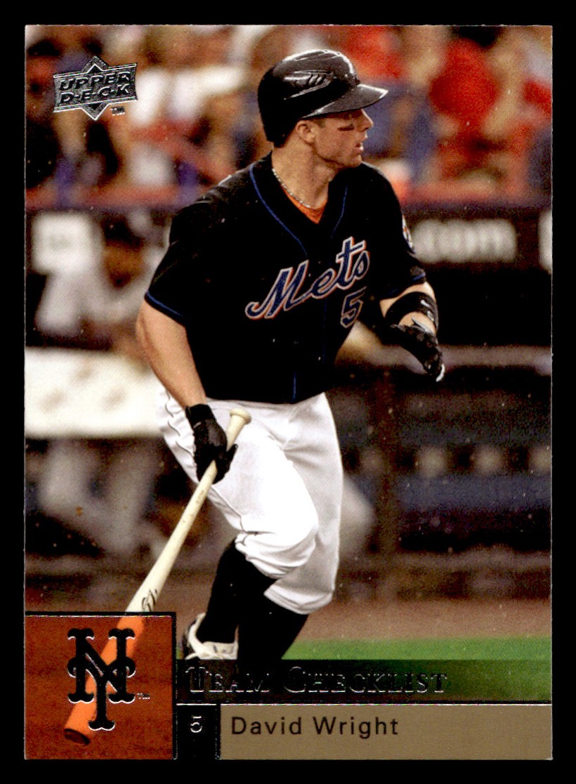 2009 Upper Deck - David Wright Baseball card New York Mets Raw Trading Card