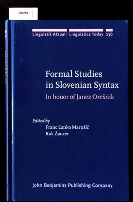 Formal studies in Slovenian syntax. In honor of Janez Ore¨nik. Maru¨i?, Franc: