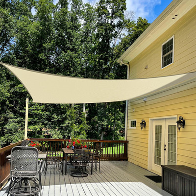 Tang 16 X 20 Sun Shade Sail Rectangle Outdoor Canopy Uv Block Sunshades For