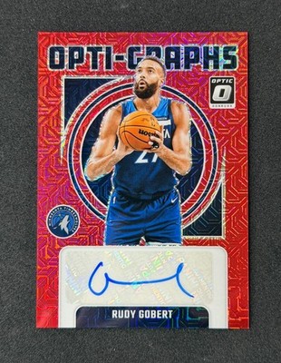 2024-25 Panini Donruss Optic Rudy Gobert Opti-Graphs OG-RUD SP Red Choice Wolves
