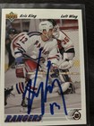 Kris King New York Rangers autographed hockey card (1992-93 Upper Deck #330) — photo 1