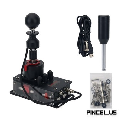 SIMVERTEX V7 SQ2/6+4R Sim Shifter Manual Shifter (Black) + Reverse Gear Kit