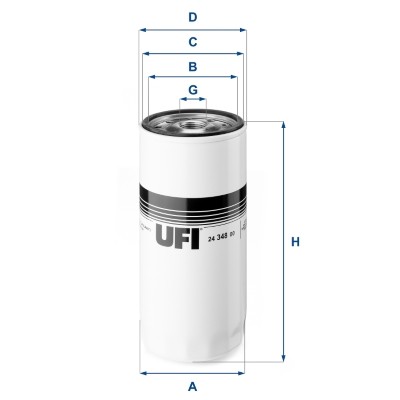 UFI 2434800 - Filtro carburante
