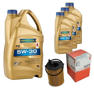 Inspektionspaket 8L RAVENOL für Ford Fiesta VI Transit Courier Kasten Tourneo