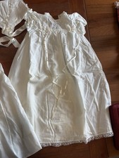 Madonna Vintage 1966 Christening Outfit 3 Pieces - Lace  Off White