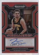 2022 Prizm Draft Picks College Penmanship Red 119/199 Jordan Bohannon Auto g2u
