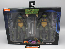NECA Teenage Mutant Ninja Turtles Movie Leonardo Donatello 2-Pack Figures New
