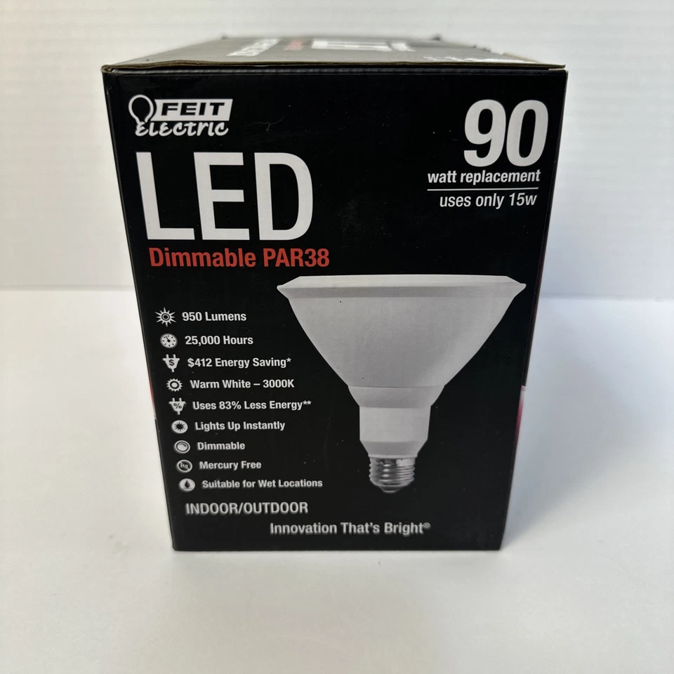 Feit Electric 90 Watt Warm White Dimmable Maintenance 2 Pack Lights. NIB - Image 4 of 4