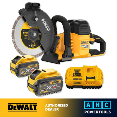 DEWALT DCS691X2-GB 2 x 9Ah 54V XR Flexvolt 230mm Kappsäge + Blatt
