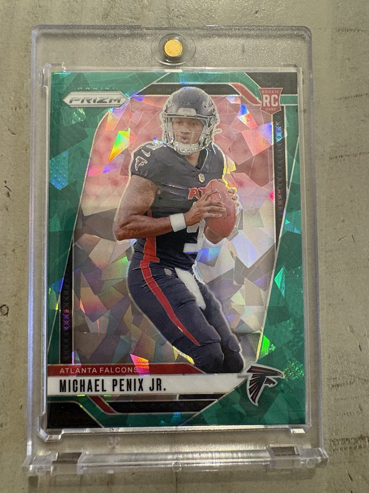 2024 Panini Prizm - Rookies Michael Penix Jr. #378 Green Ice Prizm (RC)