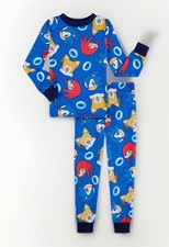 Sonic the Hedgehog Boys Size 4 Snug Fit Long Sleeve Top Sleep Pants Pajamas