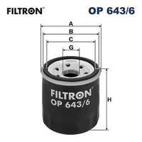 ÖLfilter Filtron OP 643 6 FÜR Dacia Lada Renault MotorÖLfilter SchmierÖLfilter