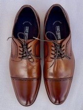 Stacy Adams Men s Brown Leather Cap-Toe Oxford Dress Shoes