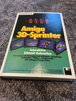 Retro Buch Commodore Amiga - AMIGA 3D-Sprinter von MARKT&TECHNIK, 2 Orig. Disk