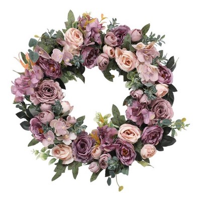 Artifical Wreath Dekorativer Blumenkranz Künstliche Pfingstrosen Rosen