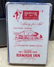 Vintage Redislip Ramada Inn Advertising Deck Of Playing Cards Complete Retro