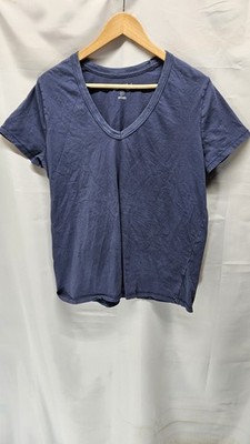 Womens Universal Threads Size XL Blue V Neck Short Sleeve Tee