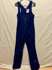 Vintage Obermeyer Overall Bib Women 10 Softshell Ski Snow Pants Foot Stirrup