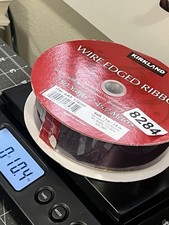 Roll Kirkland Wire Edged Ribbon 50 yds X 1.5   Purple gold edge deep plum