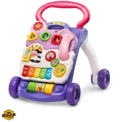 Sit-to-Stand Learning Walker Frustration Free Packaging, Lavender