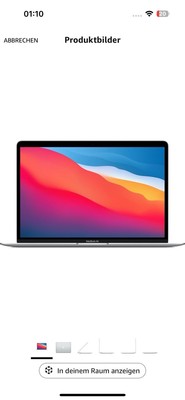Apple MacBook Air 13 Zoll (256GB SSD, M1, 8GB) Laptop - Space Grau - 2020)
