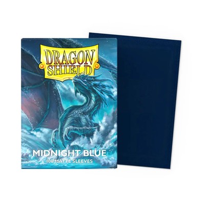 Dragon Shield Standard Size Matte Sleeves (100) Midnight Blue