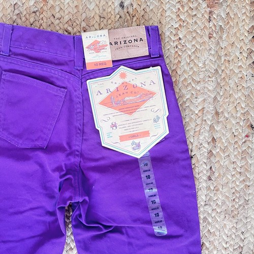 Vintage 90s deadstock NWT Arizona purple denim jeans - Picture 4 of 5