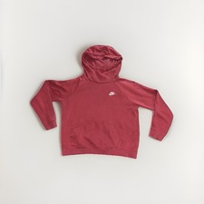 Nike Rust Color Funnel Neck Hoodie Women s Size Medium Hooded Sweatshirt