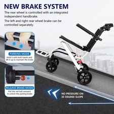 2026 Portable Transit Travel Wheelchair Folding Transport Wheelchairs for Adults