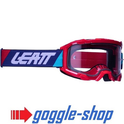 LEATT VELOCITY 4.5 MOTOCROSS MX GOGGLES - RED / CLEAR LENS