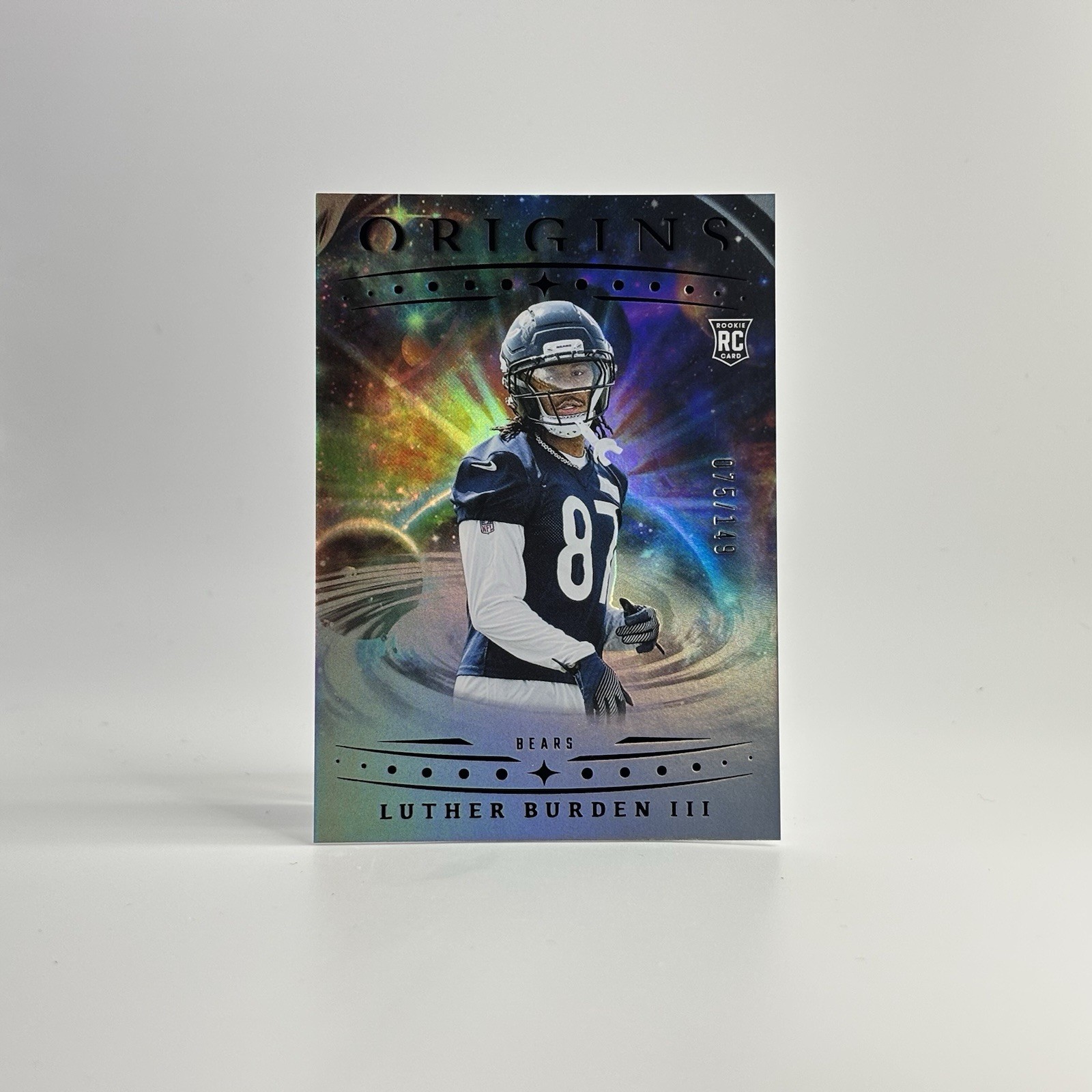 2025 Origins Football Holo Silver /149 Luther Burden III #147 RC Chicago Bears