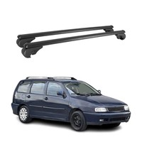 DachträGer FüR VW Polo Variant 1996-2001 GepäCkträGer GrundträGer Alu Schwarz 2X
