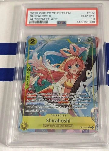 2025 One Piece OP12-102 Legacy Of The Master Shirahoshi Alt Art PSA 10