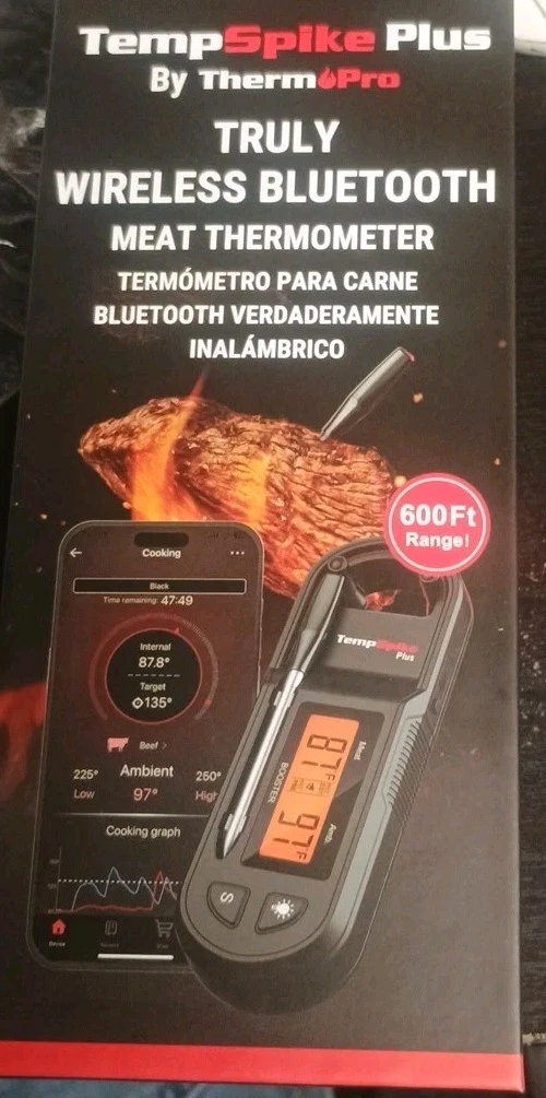Meat Themometer TempSpike Plus Therm Pro Truly Wireless Bluetooth