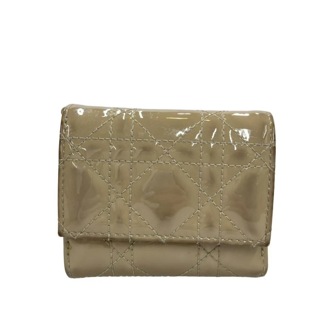 Portefeuille femme Dior Christian triple pli 590a244fe3d9db01ae52c024e81b5072
