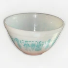 Pyrex Butterprint Amish 401 Promotional White Turquoise Nesting Mixing Bowl 1.5