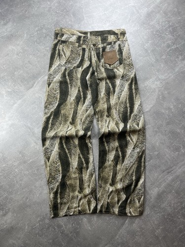 RARE Vintage D&G Dolce & Gabbana Snake Print Pants Y2K 00s Size 28/42 Made in IT - Picture 2 of 14