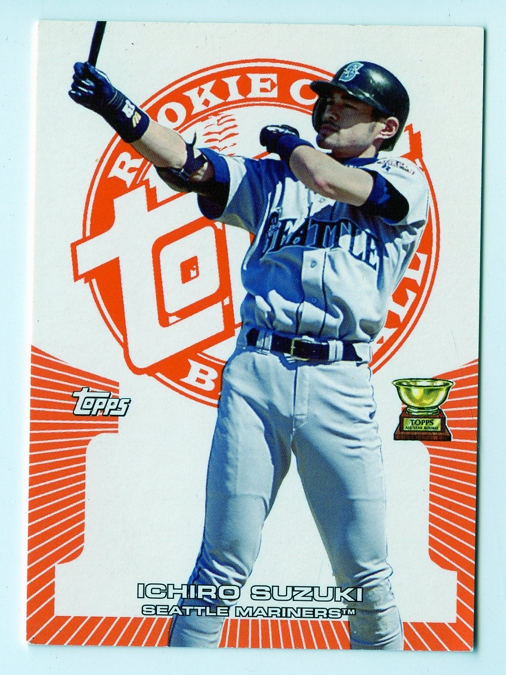 H766 ICHIRO SUZUKI 2005 TOPPS ROOKIE CUP ORANGE 134/399 #128 MARINERS RARE SP