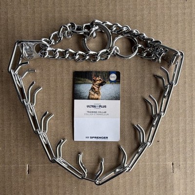 Sprenger Ultra-Plus Chrome Plated Steel Prong Collar Swivel 3.2mm 22'' L #D12