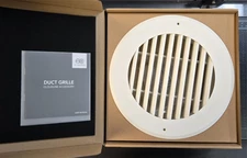 AC Infinity Wallmount Duct Grille Vent 8", Metal Heating Cooling Vent/Exhaust