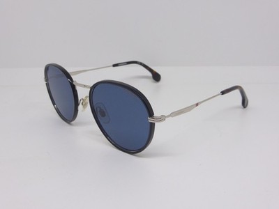 CARRERA 151/S DOHKU Sonnenbrille Silber Schwarz Havanna mit blauen Gläsern