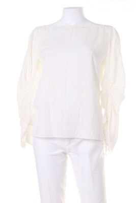 Massimo Dutti Blouse Drawstring D 42 off-white