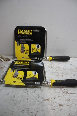 (2) NEW Stanley FatMax Coping Saw #15-106 Fine Woodworking 6-3/8'' 360°